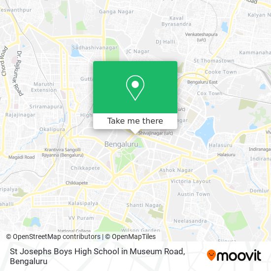 St Josephs Boys High School in Museum Road map