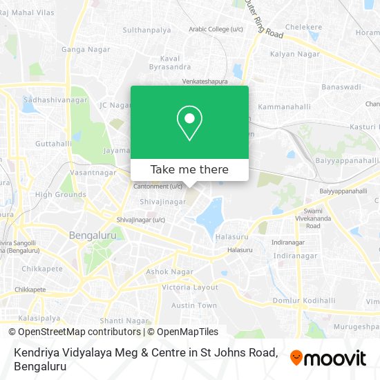 Kendriya Vidyalaya Meg & Centre in St Johns Road map