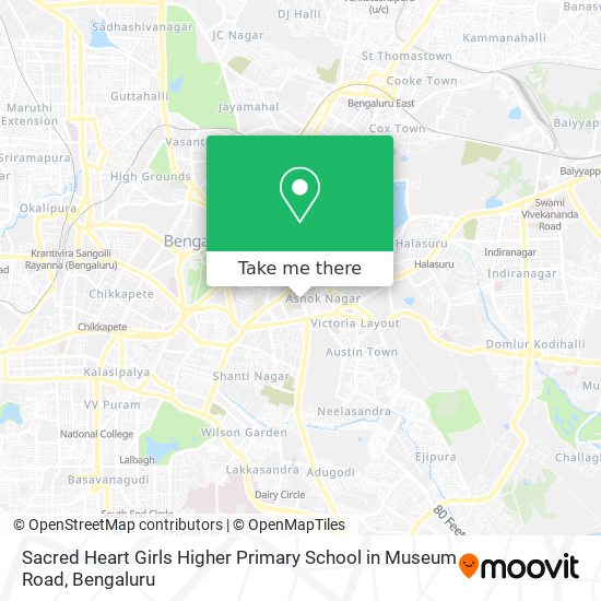 Sacred Heart Girls Higher Primary School in Museum Road map