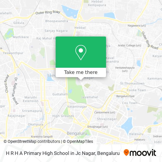 H R H A Primary High School in Jc Nagar map