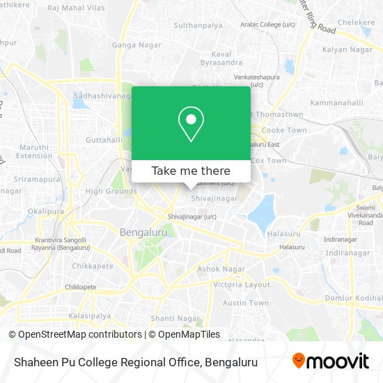 Shaheen Pu College Regional Office map
