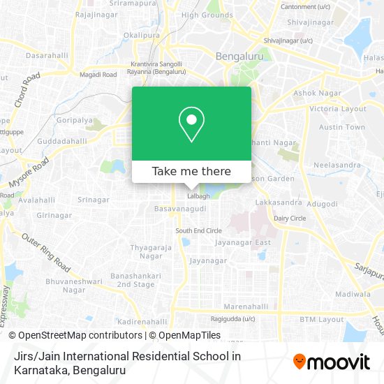 Jirs / Jain International Residential School in Karnataka map