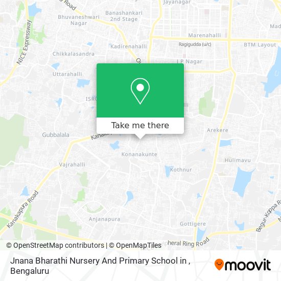 Jnana Bharathi Nursery And Primary School in map