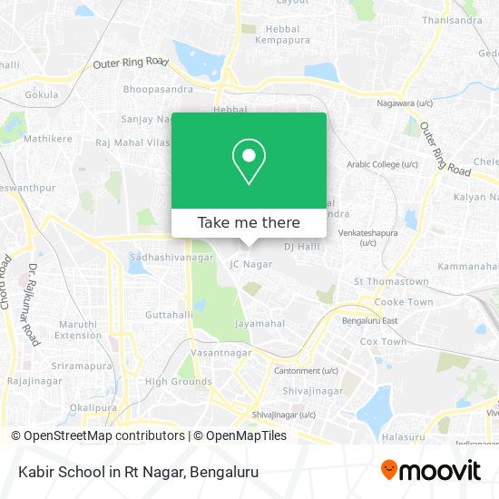 Kabir School in Rt Nagar map