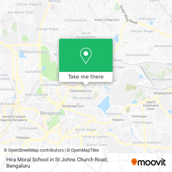 Hira Moral School in St Johns Church Road map