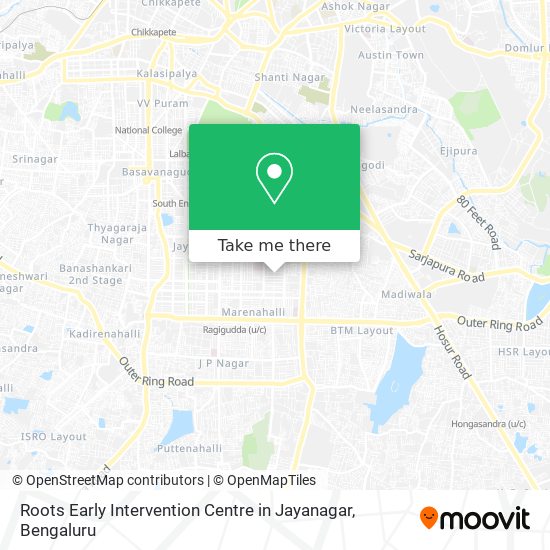 Roots Early Intervention Centre in Jayanagar map