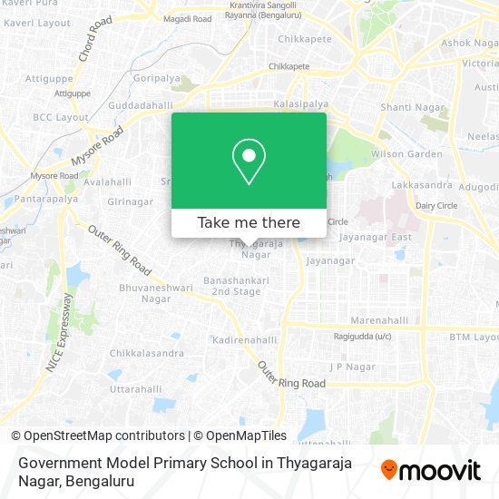 Government Model Primary School in Thyagaraja Nagar map