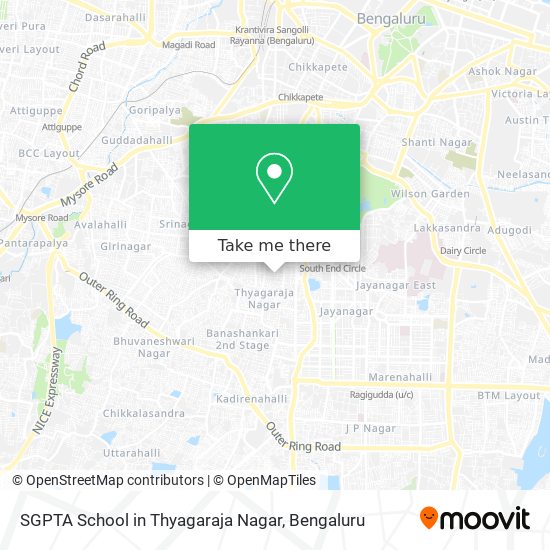 SGPTA School in Thyagaraja Nagar map