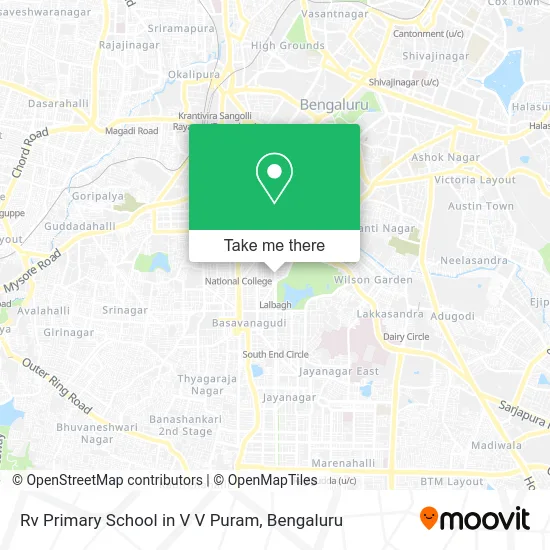Rv Primary School in V V Puram map