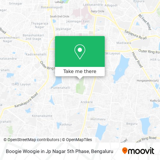 Boogie Woogie in Jp Nagar 5th Phase map