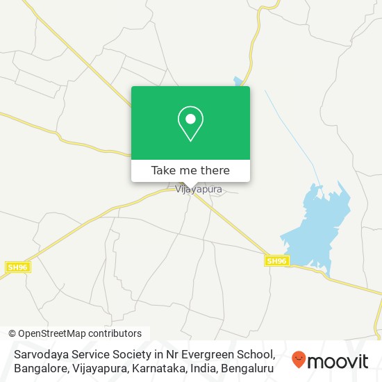 Sarvodaya Service Society in Nr Evergreen School, Bangalore, Vijayapura, Karnataka, India map