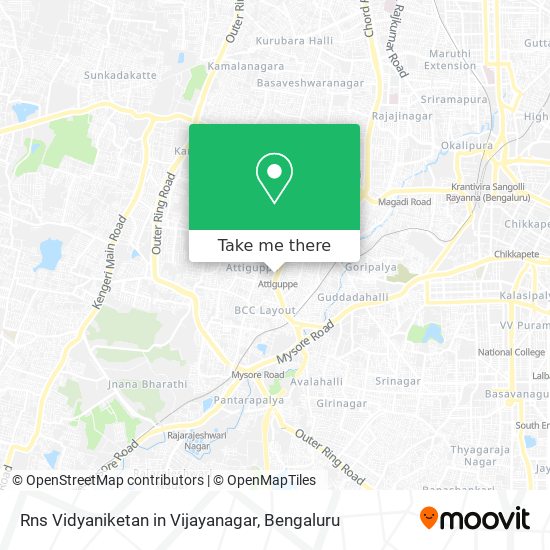 Rns Vidyaniketan in Vijayanagar map