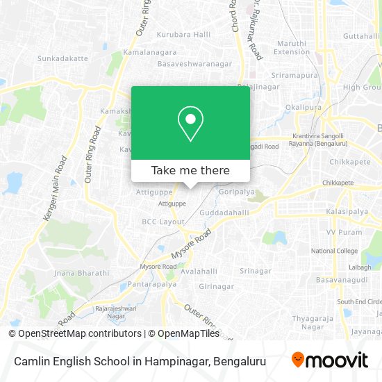 Camlin English School in Hampinagar map