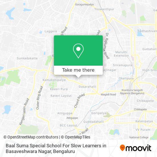 Baal Suma Special School For Slow Learners in Basaveshwara Nagar map