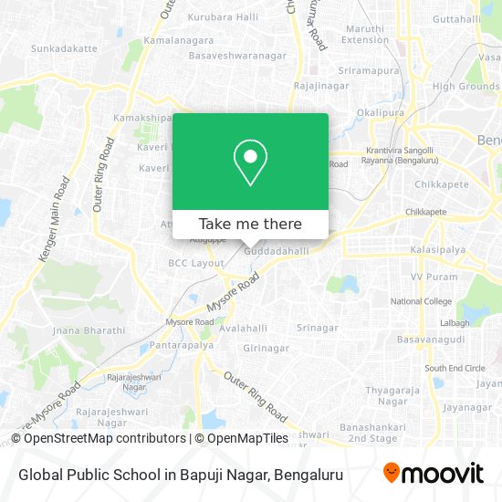 Global Public School in Bapuji Nagar map
