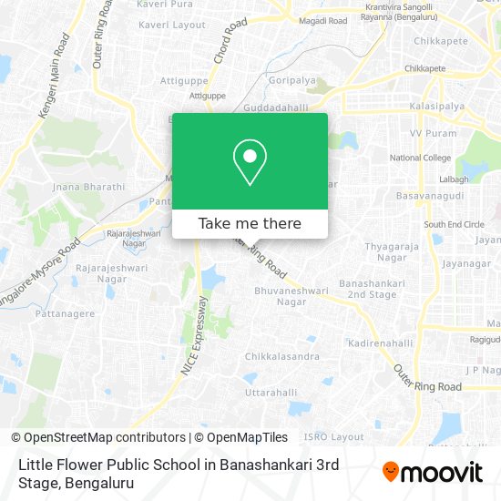 Little Flower Public School in Banashankari 3rd Stage map