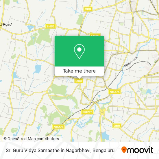 Sri Guru Vidya Samasthe in Nagarbhavi map