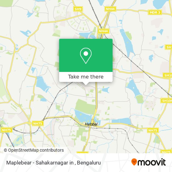 Maplebear - Sahakarnagar in map