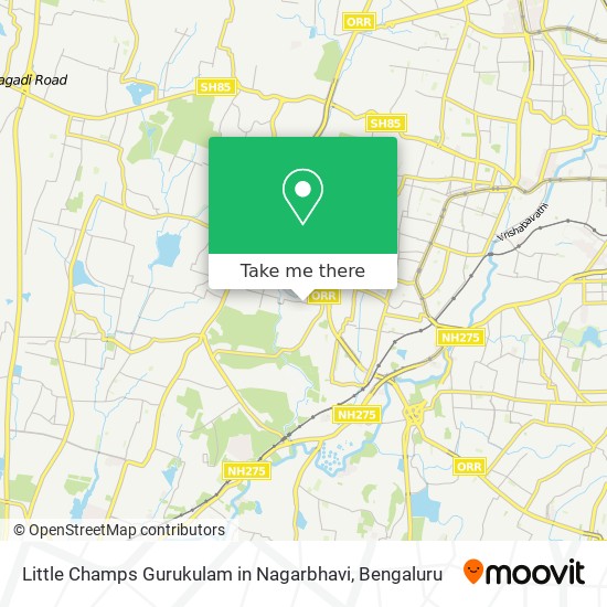 Little Champs Gurukulam in Nagarbhavi map