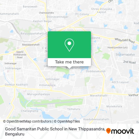 Good Samaritan Public School in New Thippasandra map