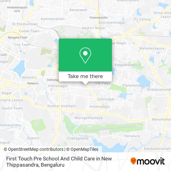 First Touch Pre School And Child Care in New Thippasandra map