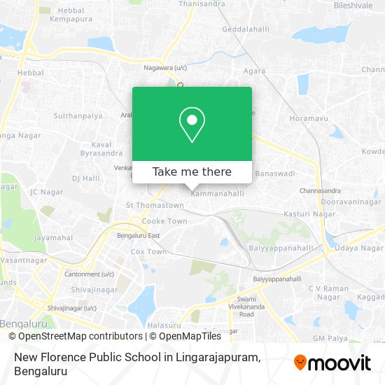 New Florence Public School in Lingarajapuram map