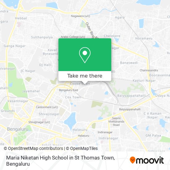 Maria Niketan High School in St Thomas Town map