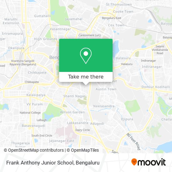 Frank Anthony Junior School map