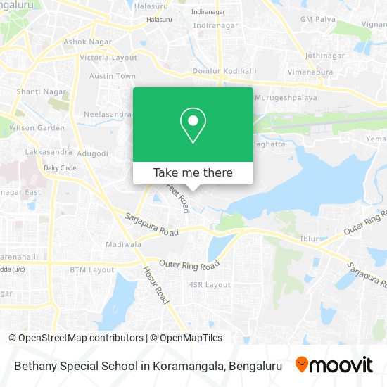 Bethany Special School in Koramangala map