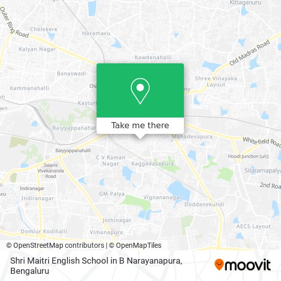 Shri Maitri English School in B Narayanapura map