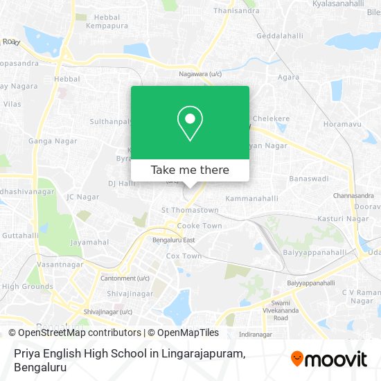 Priya English High School in Lingarajapuram map