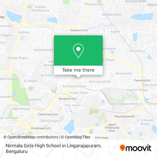 Nirmala Girls High School in Lingarajapuram map