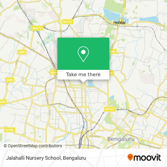 Jalahalli Nursery School map