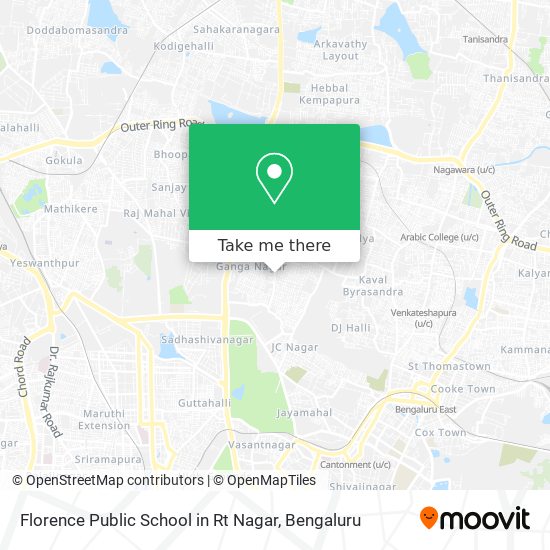 Florence Public School in Rt Nagar map