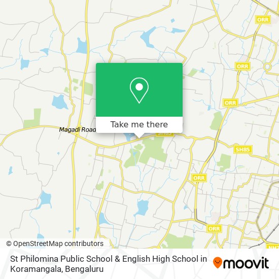 St Philomina Public School & English High School in Koramangala map
