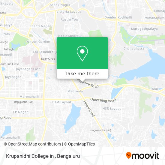Krupanidhi College in map