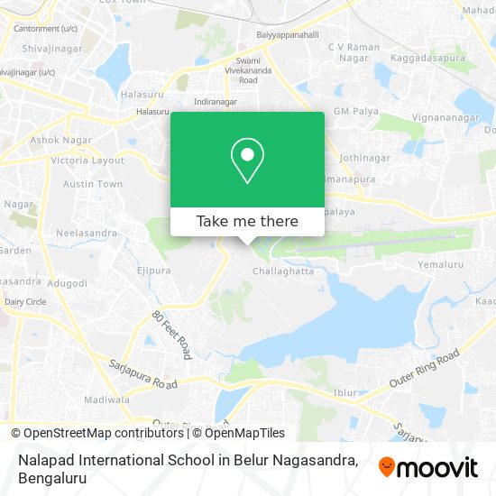 Nalapad International School in Belur Nagasandra map