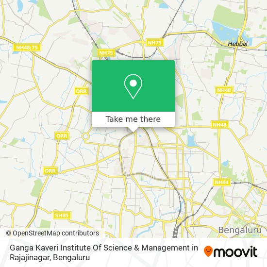 Ganga Kaveri Institute Of Science & Management in Rajajinagar map