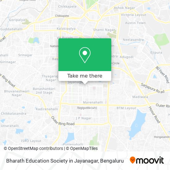 Bharath Education Society in Jayanagar map