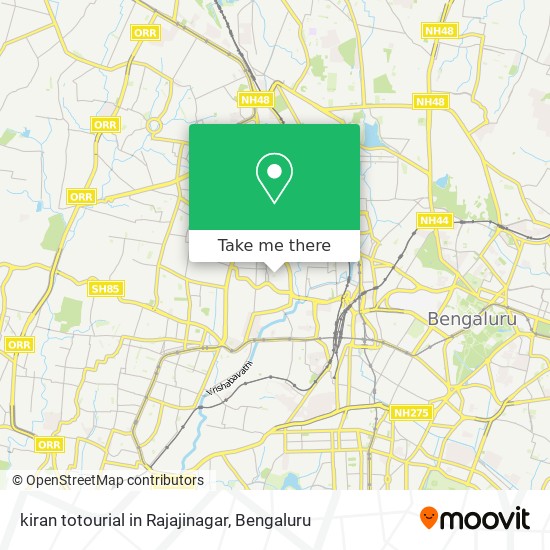 kiran totourial in Rajajinagar map