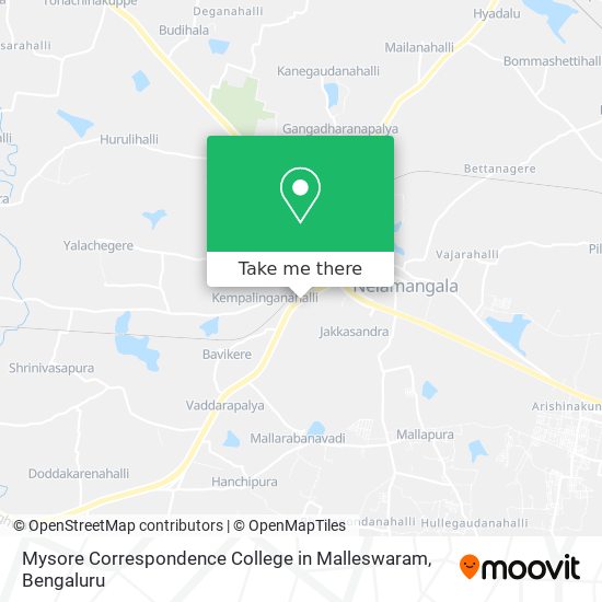 Mysore Correspondence College in Malleswaram map