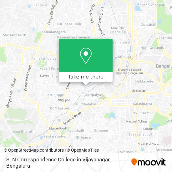 SLN Correspondence College in Vijayanagar map