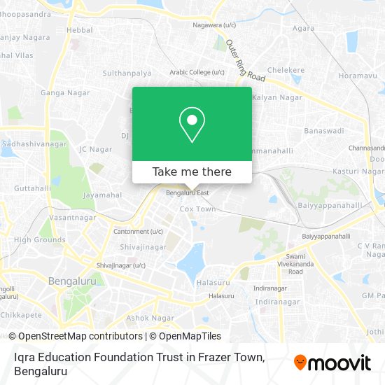 Iqra Education Foundation Trust in Frazer Town map