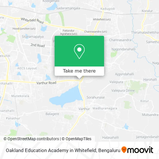 Oakland Education Academy in Whitefield map