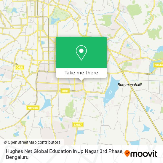Hughes Net Global Education in Jp Nagar 3rd Phase map