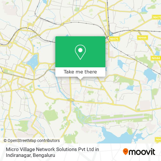 Micro Village Network Solutions Pvt Ltd in Indiranagar map
