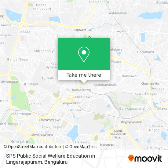 SPS Public Social Welfare Education in Lingarajapuram map