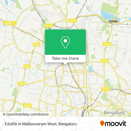 Edulife in Malleswaram West map