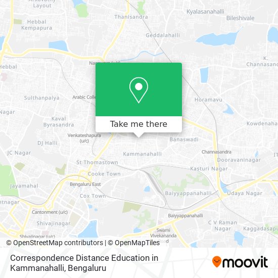 Correspondence Distance Education in Kammanahalli map