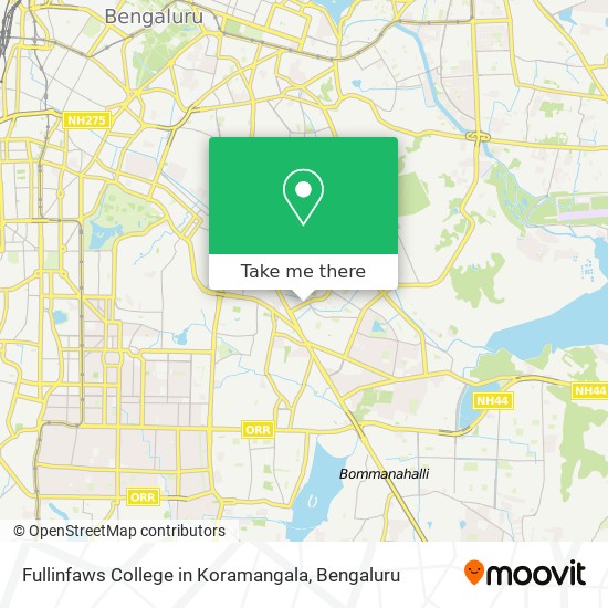 Fullinfaws College in Koramangala map